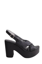 Talons Free Lance Noir en Cuir, taille 38 - Seconde Main