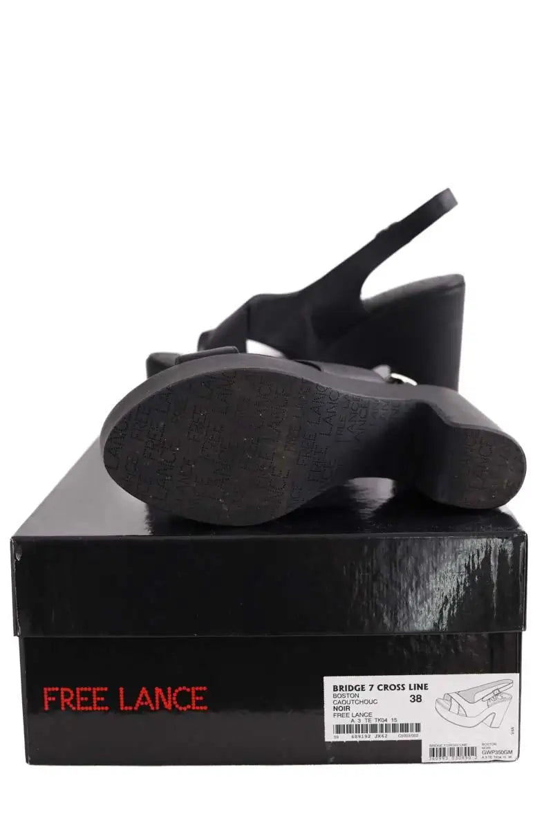Talons Free Lance Noir en Cuir