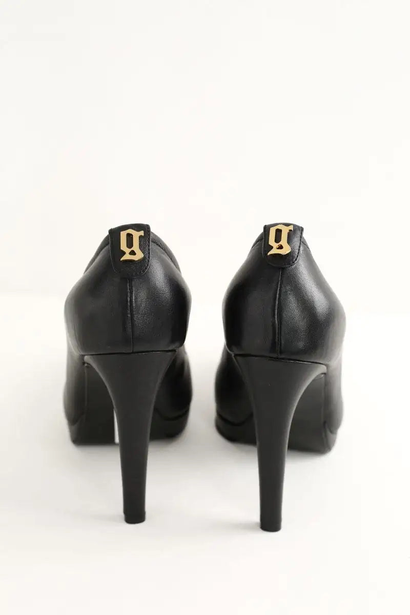 Talons Galliano Noir en Cuir