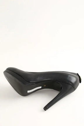 Talons Galliano Noir en Cuir
