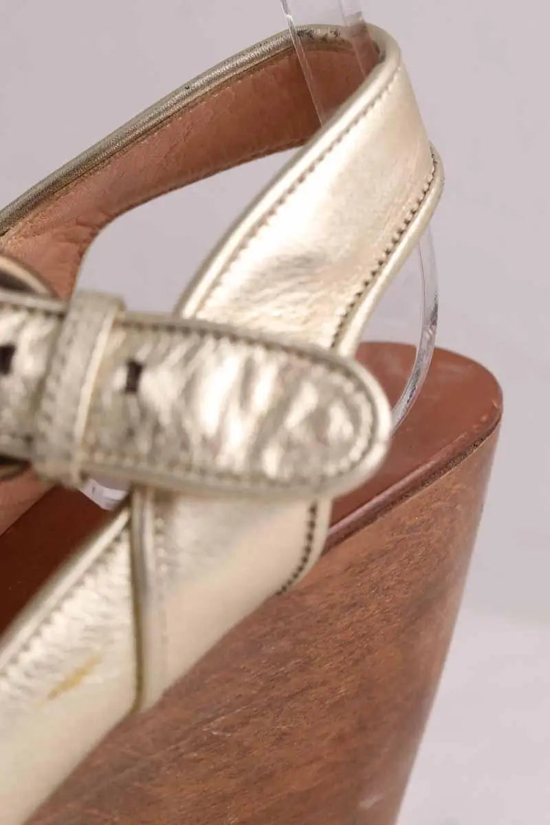 Talons Gerard Darel Doré en Cuir