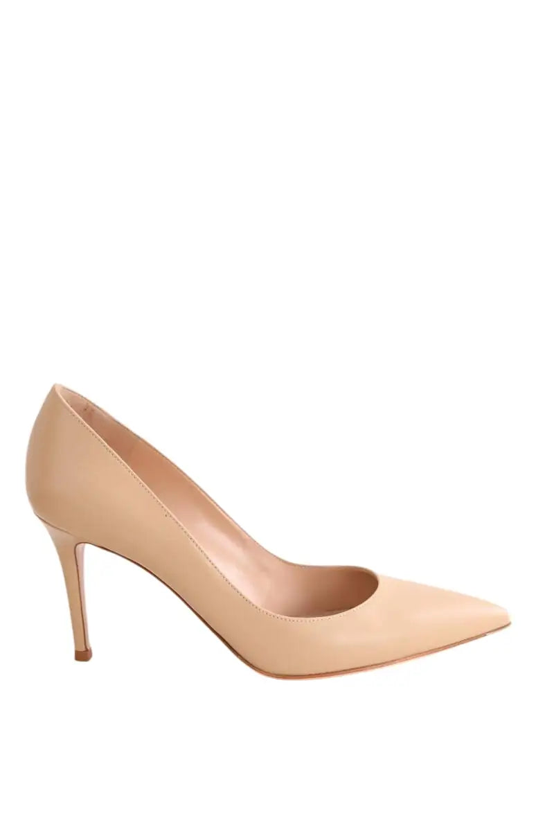 Talons Gianvito Rossi Beige en Cuir, taille 38 - Seconde Main