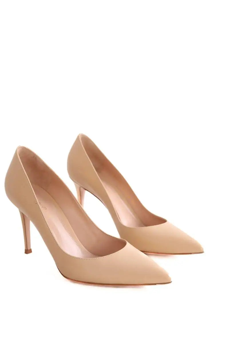 Talons Gianvito Rossi Beige en Cuir