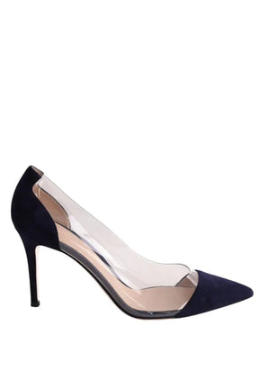 Talons Gianvito Rossi Marine en Daim, taille 39 - Seconde Main