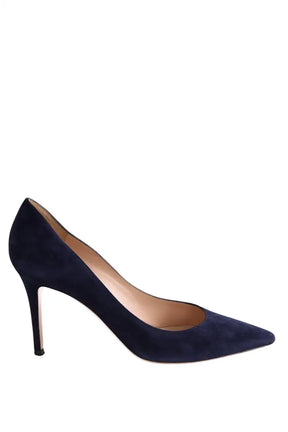 Talons Gianvito Rossi Marine en Daim, taille 39 - Seconde Main