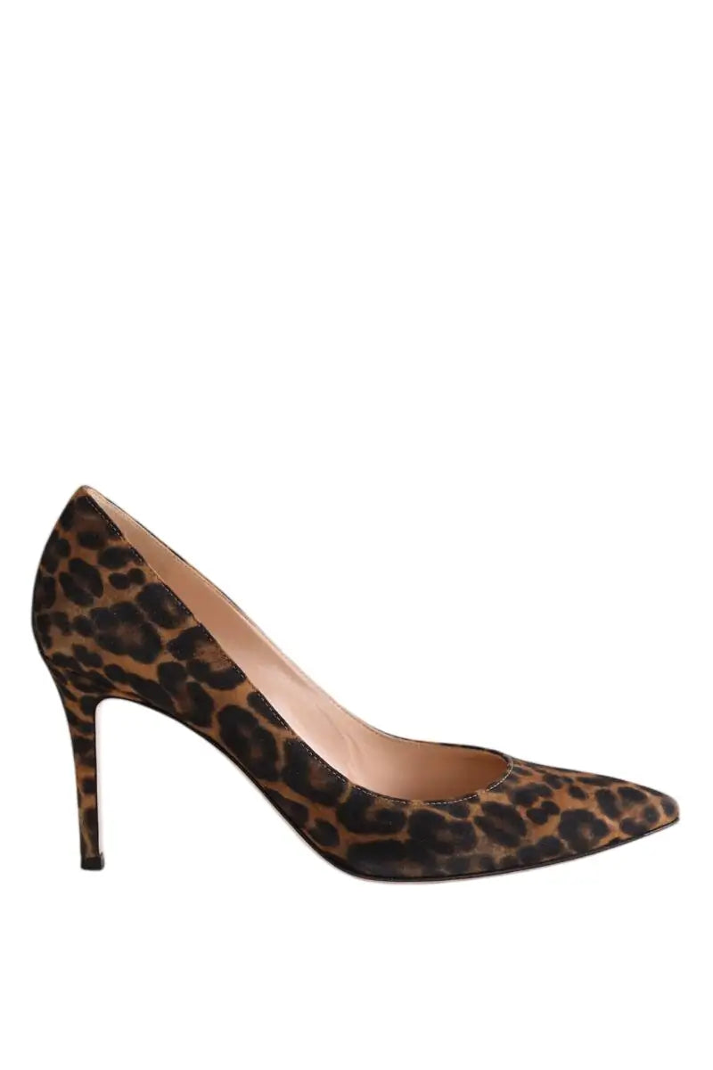 Talons Gianvito Rossi Marron en Cuir, taille 39 - Seconde Main