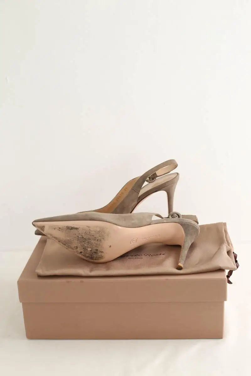 Talons Gianvito Rossi Marron en Daim