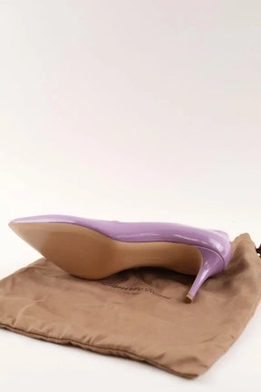 Talons Gianvito Rossi Violet en Cuir