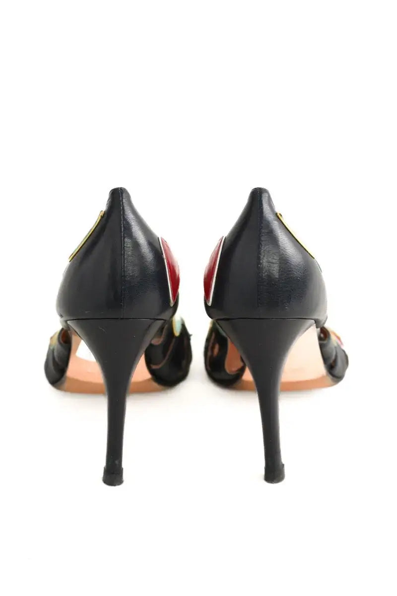 Talons Golden Goose Marine en Cuir