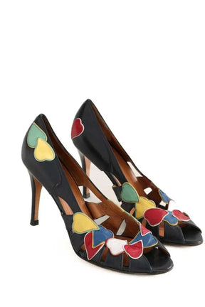 Talons Golden Goose Marine en Cuir