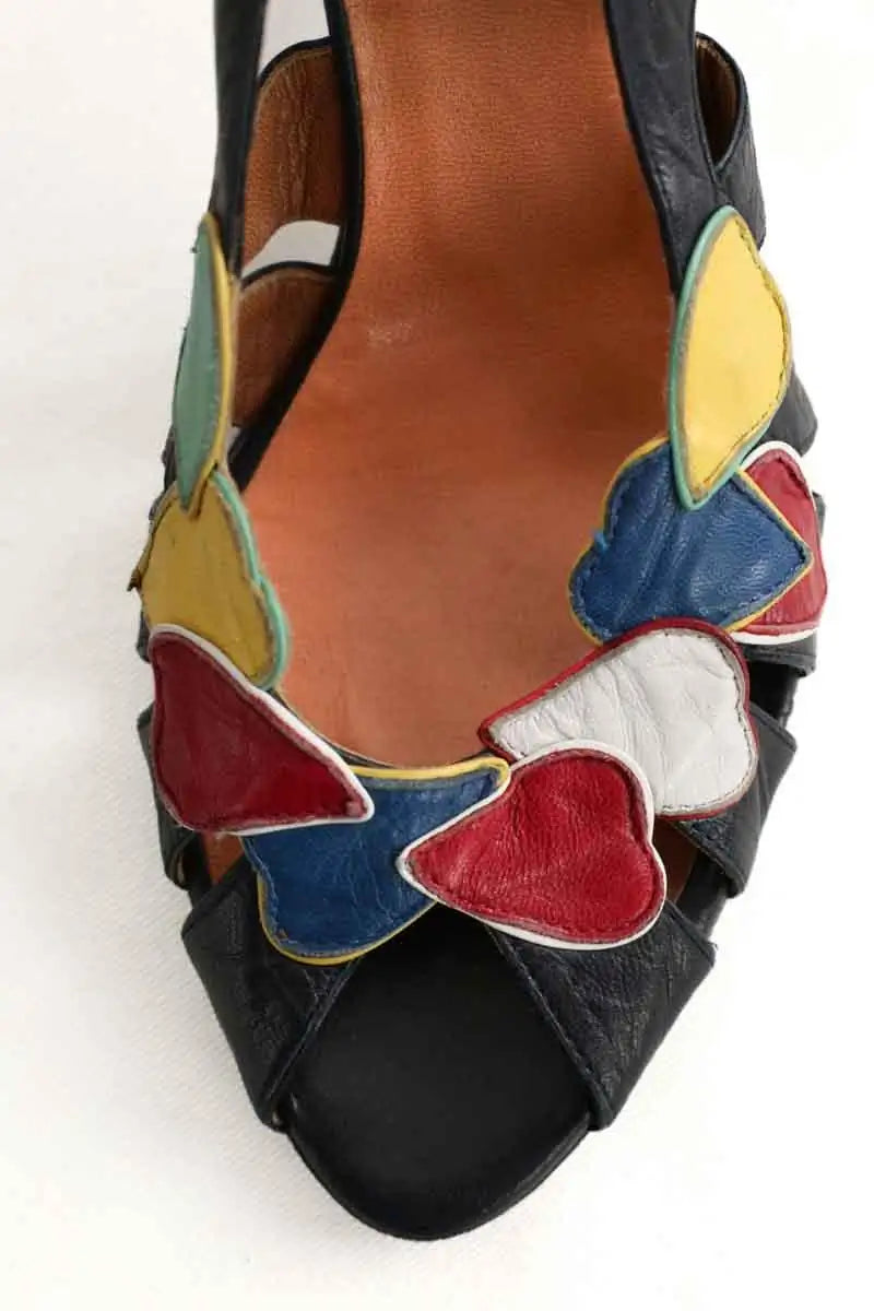 Talons Golden Goose Marine en Cuir