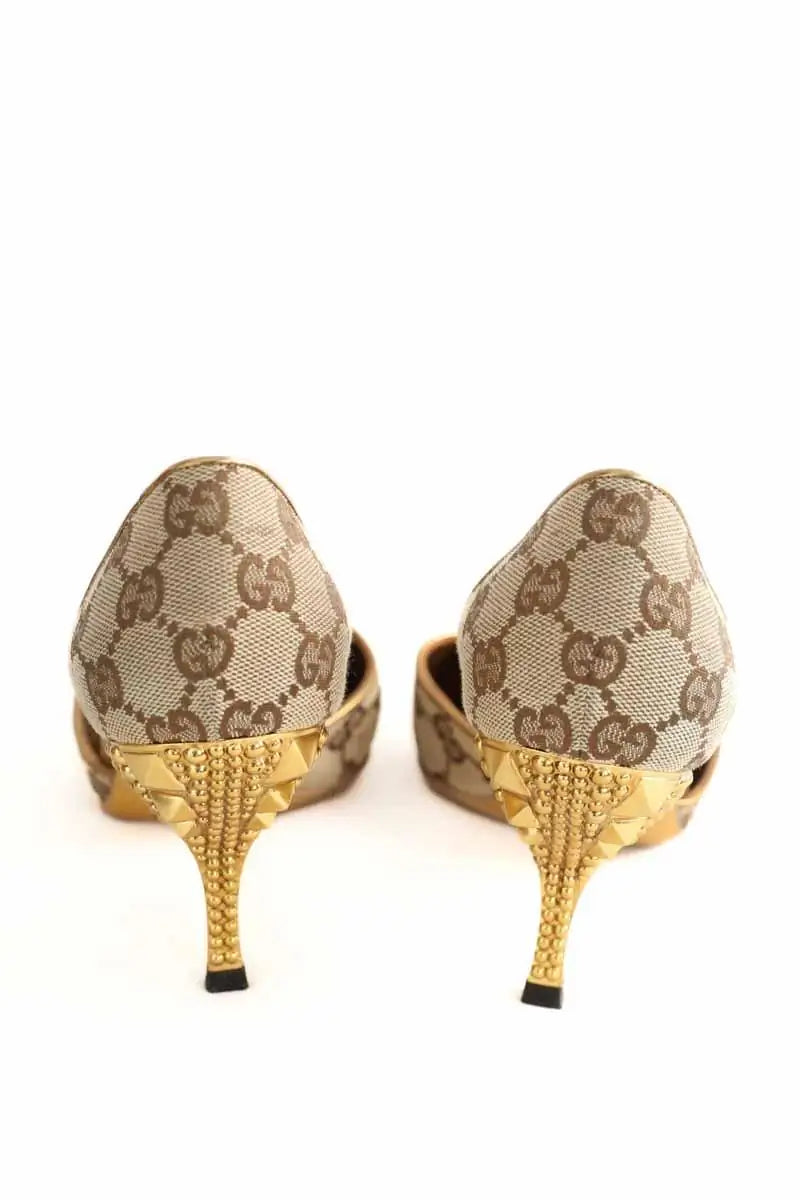 Talons Gucci Beige en Tissu