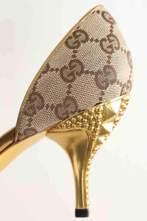 Talons Gucci Beige en Tissu