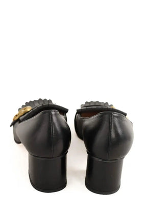 Talons Gucci GG Noir en Cuir
