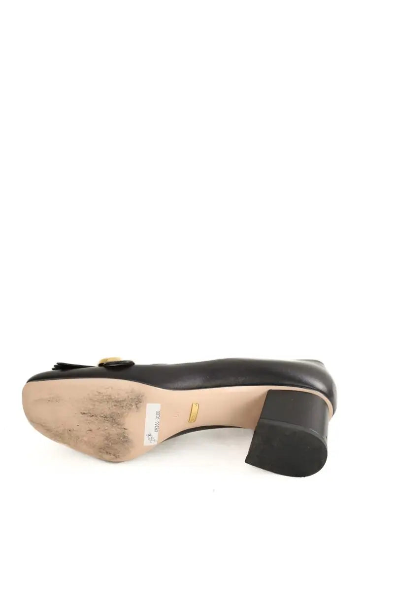 Talons Gucci GG Noir en Cuir