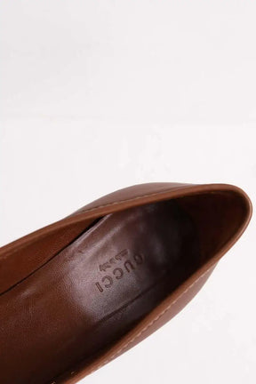 Talons Gucci Marron en Cuir