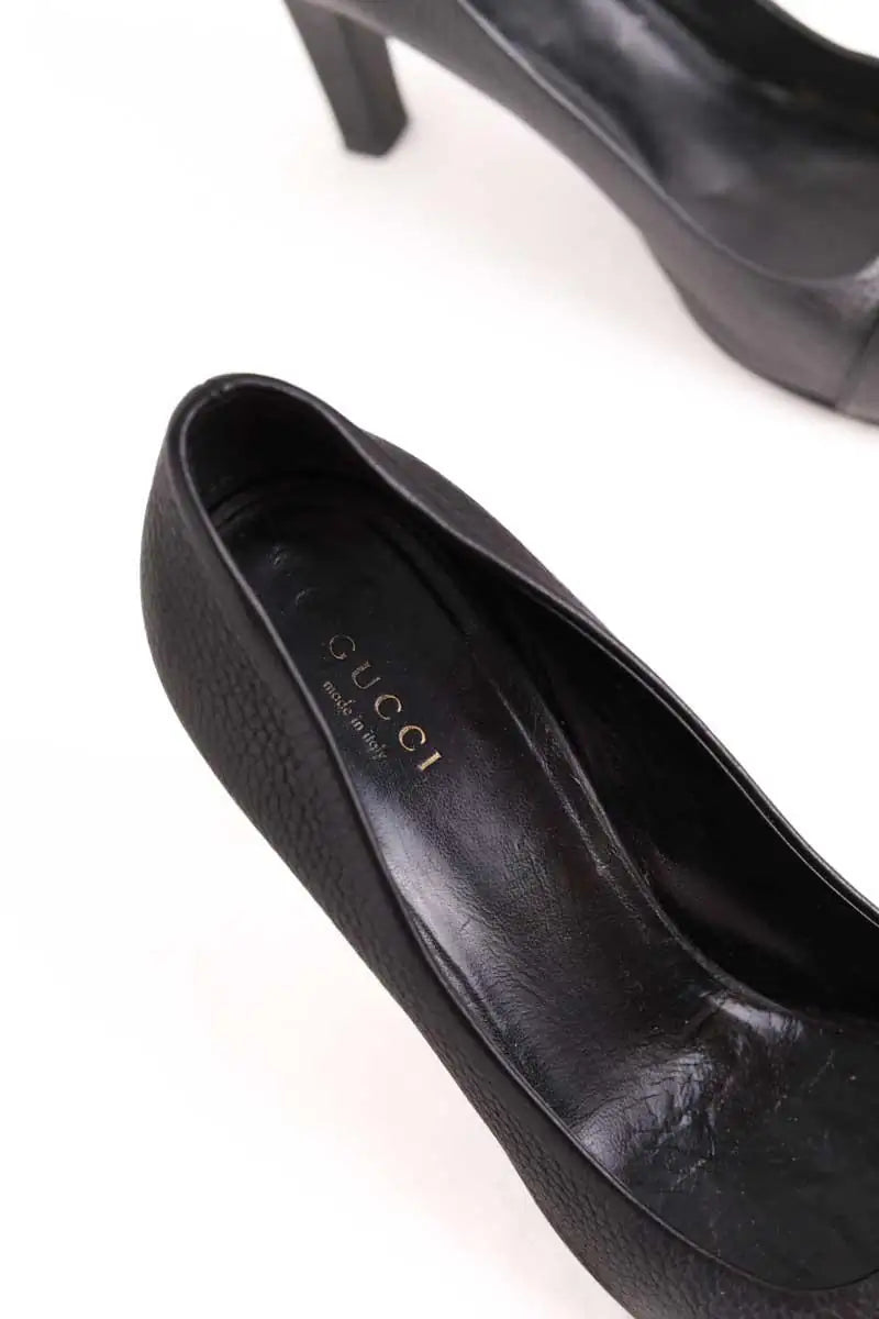 Talons Gucci Noir en Cuir