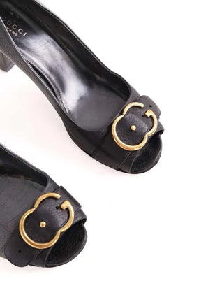 Talons Gucci Noir en Cuir
