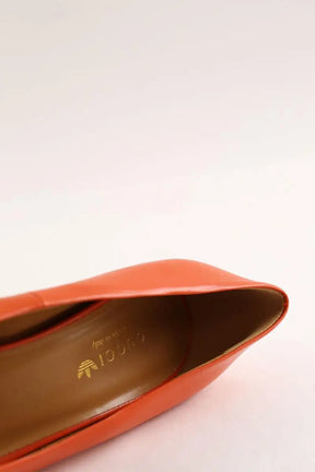 Talons Gucci Orange en Cuir
