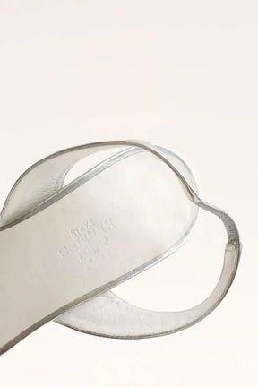 Talons Hermès Argent en Cuir