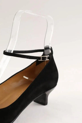 Talons Hermès Noir en Daim