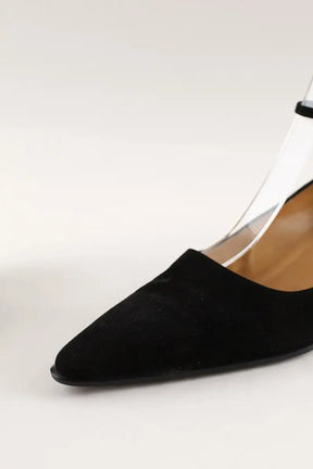 Talons Hermès Noir en Daim