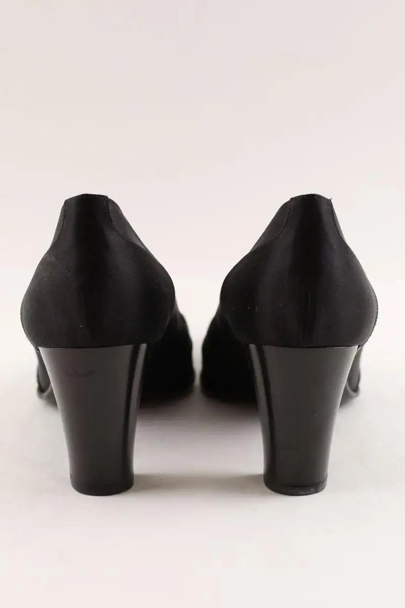 Talons Hermès Noir en Daim
