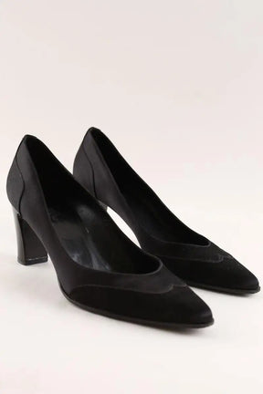 Talons Hermès Noir en Daim