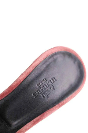 Talons Hermès Oasis  Rose en Cuir