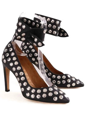 Talons Iro Noir en Cuir