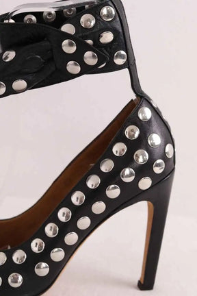 Talons Iro Noir en Cuir