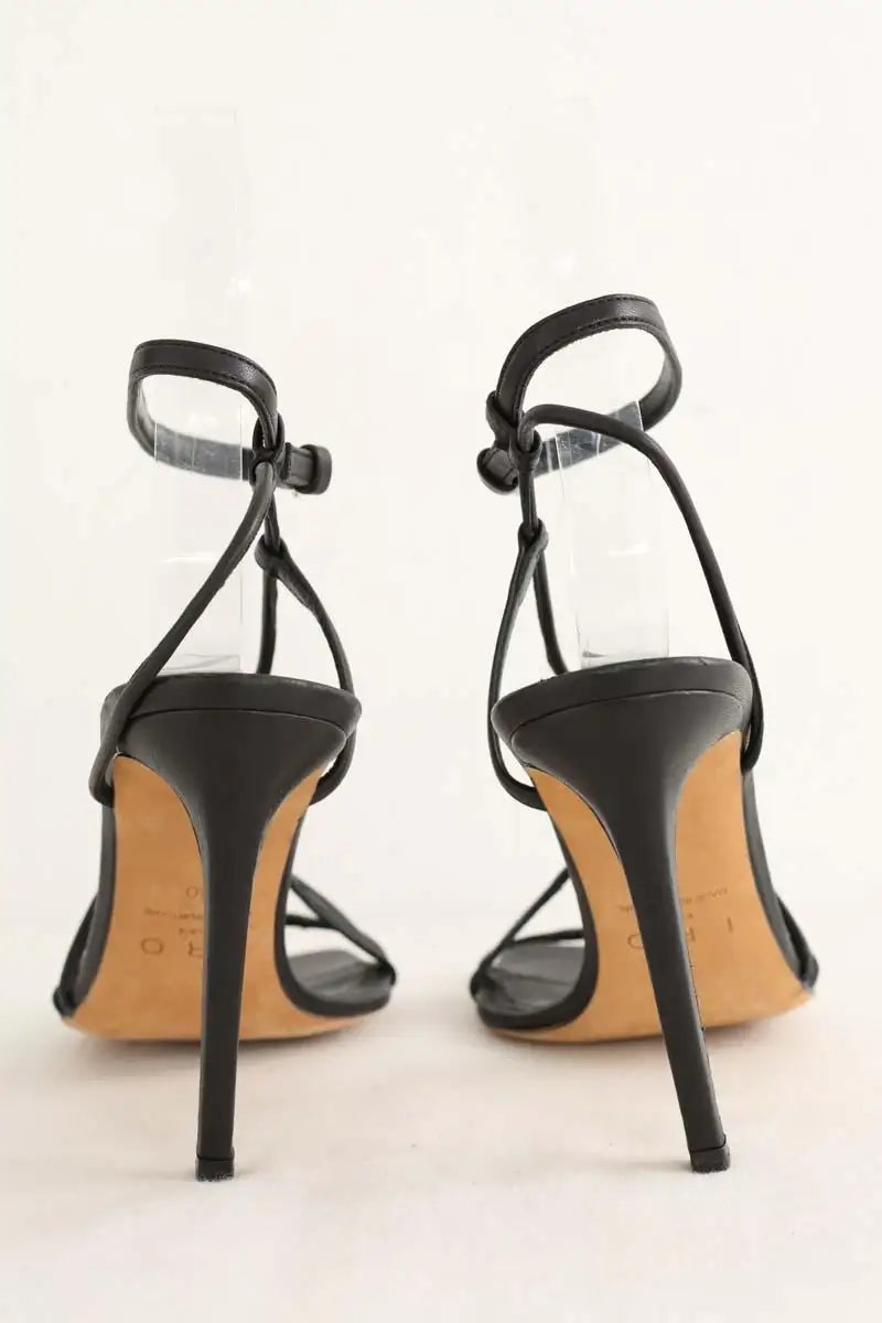 Talons Iro Noir en Cuir