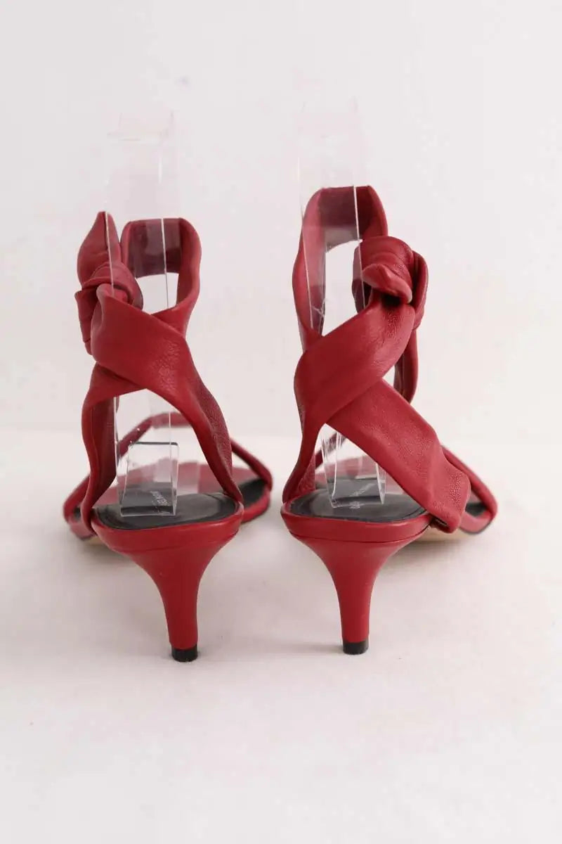 Talons Isabel Marant Rouge en Cuir