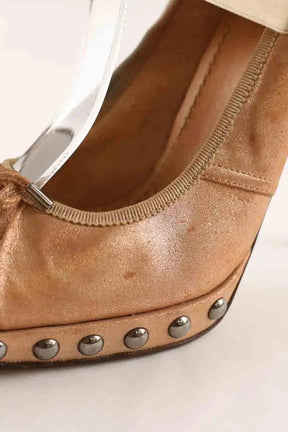 Talons Jean Paul Gaultier Rose en Cuir