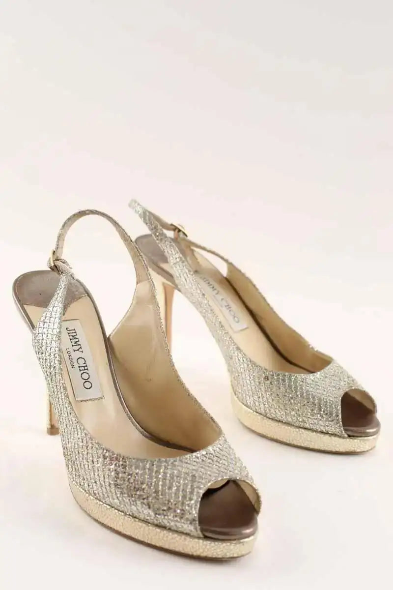 Talons Jimmy Choo Argent en Cuir