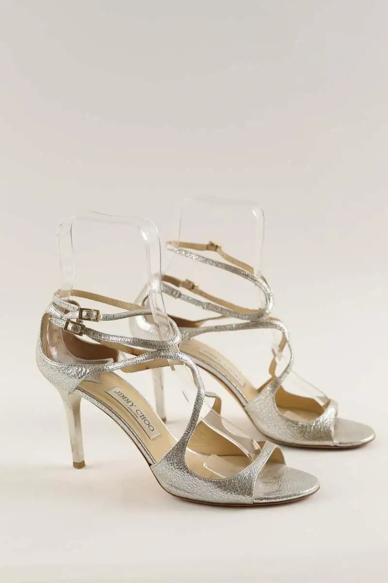 Talons Jimmy Choo Argent en Cuir