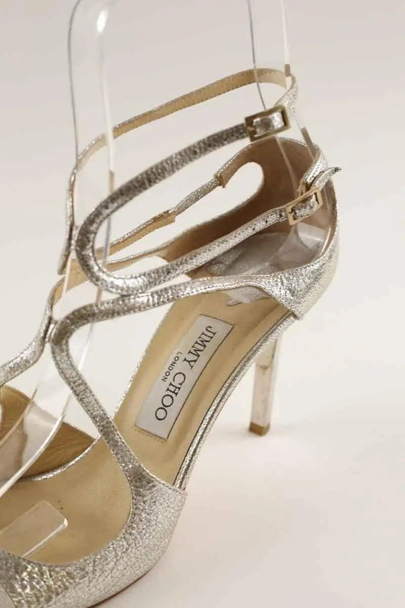 Talons Jimmy Choo Argent en Cuir