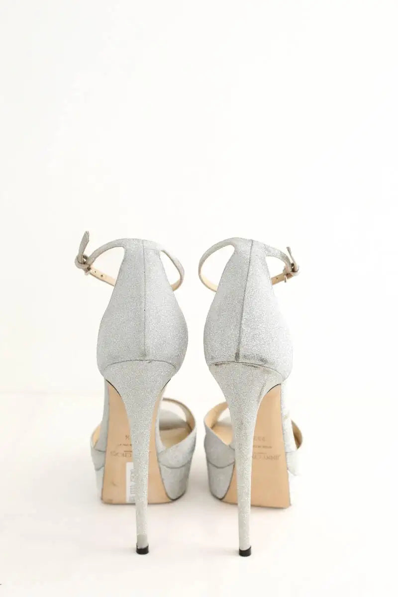 Talons Jimmy Choo Argent en Paillettes