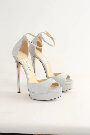 Talons Jimmy Choo Argent en Paillettes