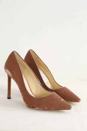 Talons Jimmy Choo Beige en Velours