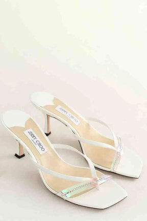 Talons Jimmy Choo Blanc en Cuir
