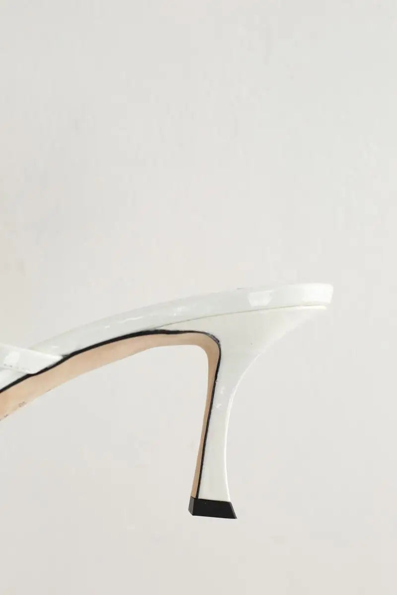 Talons Jimmy Choo Blanc en Cuir