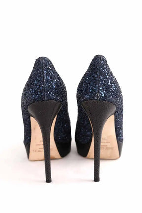 Talons Jimmy Choo Bleu en Paillettes