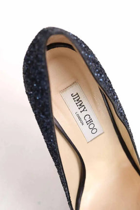 Talons Jimmy Choo Bleu en Paillettes