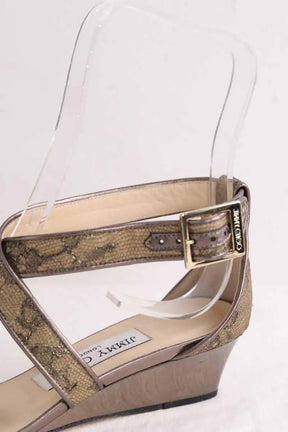 Talons Jimmy Choo Doré en Cuir