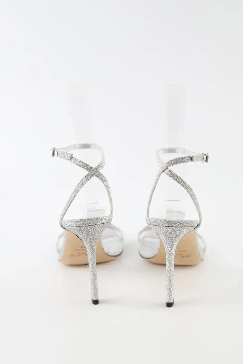 Talons Jimmy Choo JAXON Argent en Paillettes