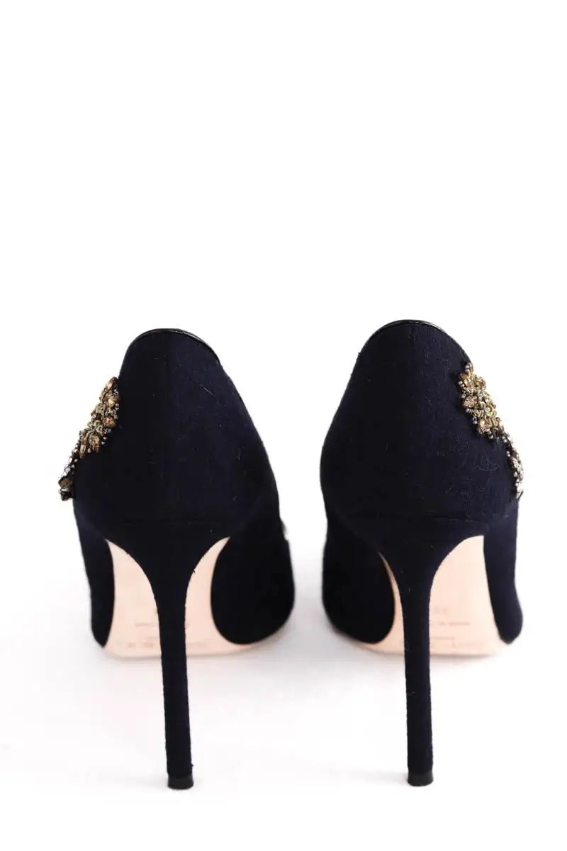 Talons Jimmy Choo Marine en Daim
