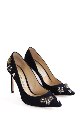 Talons Jimmy Choo Marine en Daim