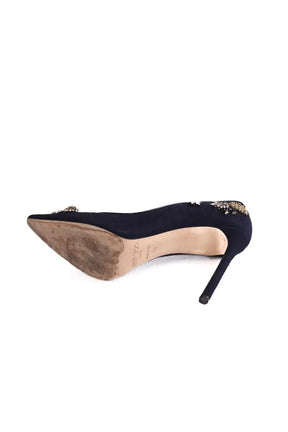 Talons Jimmy Choo Marine en Daim