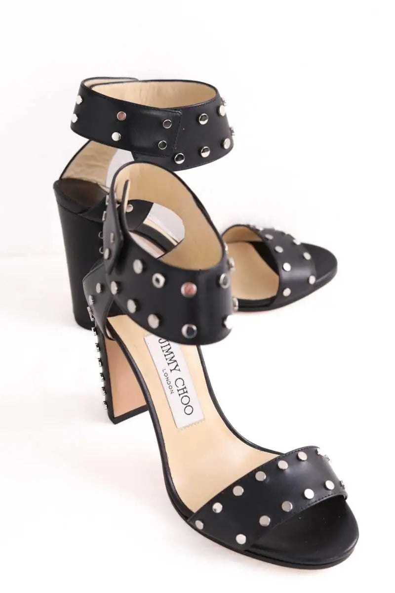 Talons Jimmy Choo Noir en Cuir